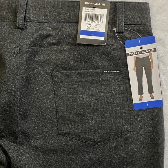 DKNY Jeans Ladies’ Zip Fly, Slim Leg, Stretch Pants, Gray, Large NWT - Picture 10 of 16